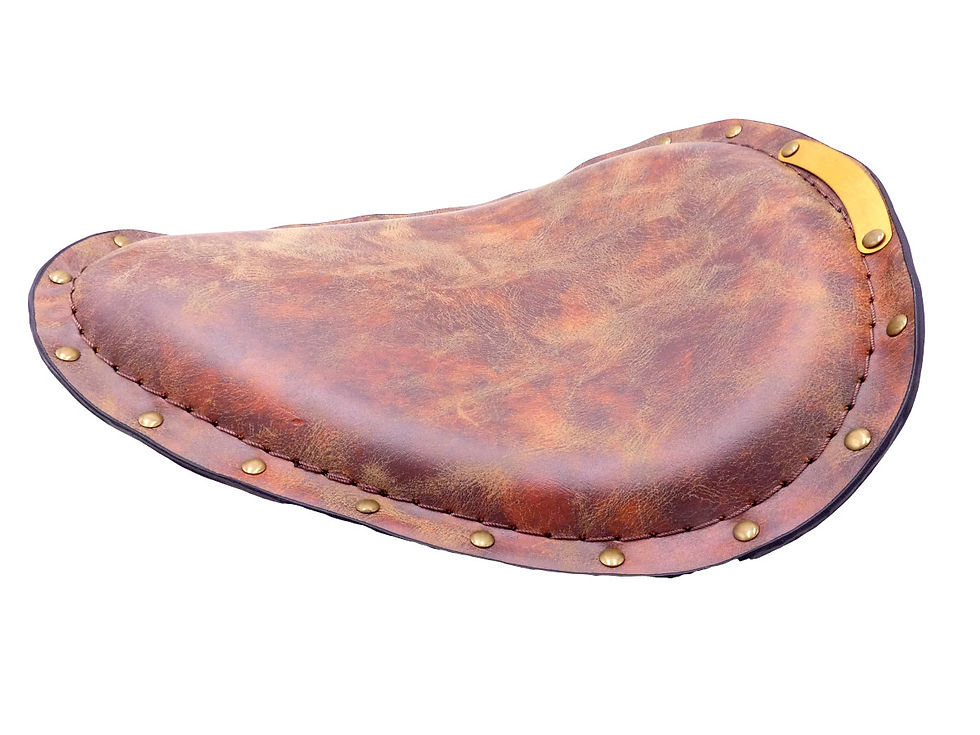縮圖：Drop-out SoloSeat SyntheticLeather, brass rivets  [ドロップアウトソロシート 合皮 真鍮リベット【３カラー】
