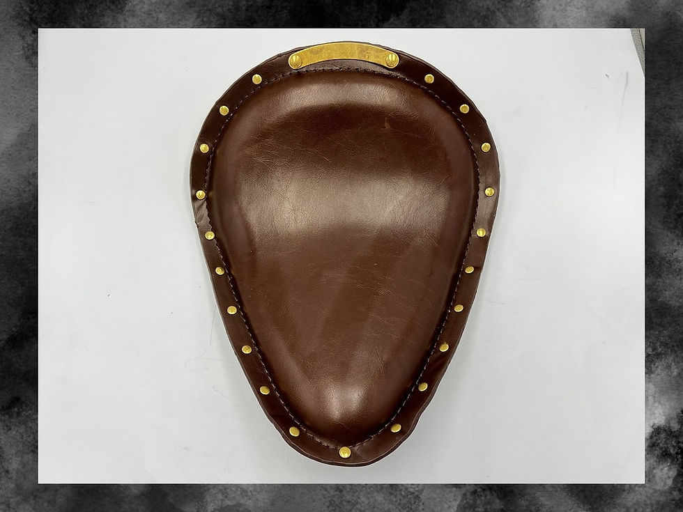 縮圖：Drop-out SoloSeat SyntheticLeather, brass rivets  [ドロップアウトソロシート 合皮 真鍮リベット【３カラー】