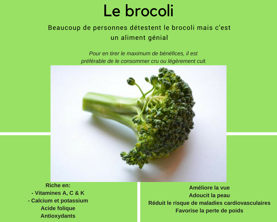 les bienfaits du brocoli