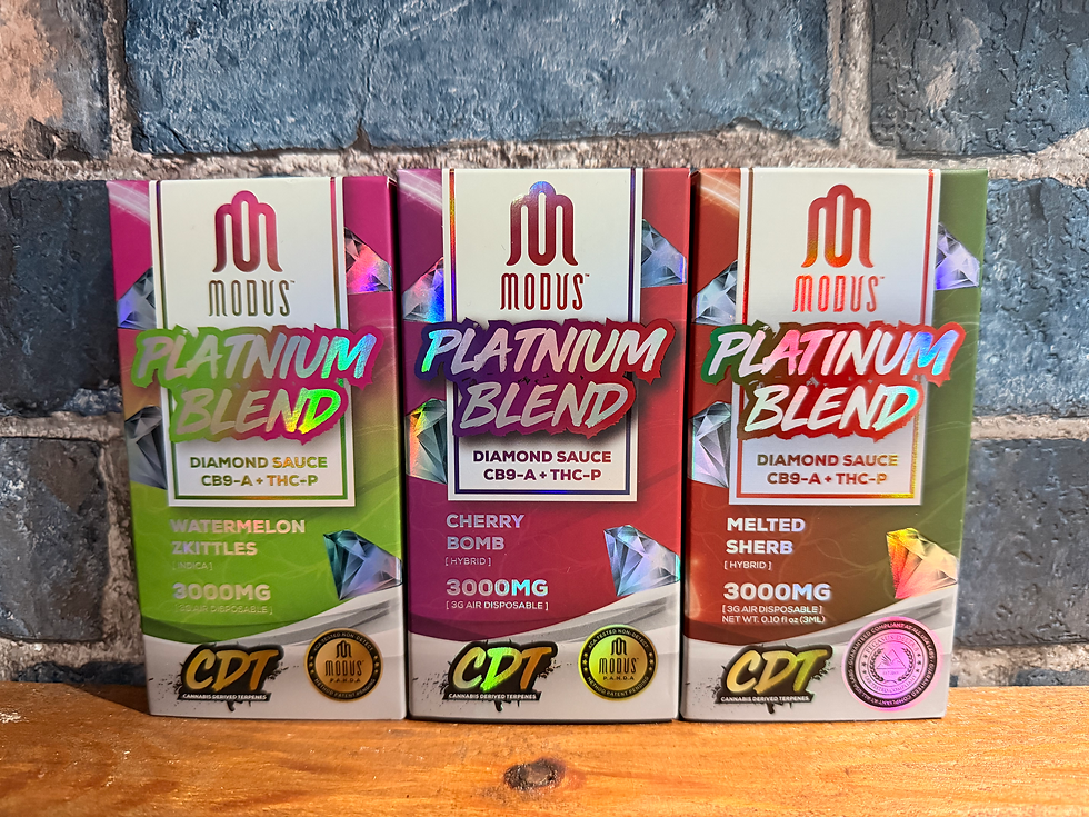 New MODUS Platinum Blend Diamond Sauce 3 Gram Vape
