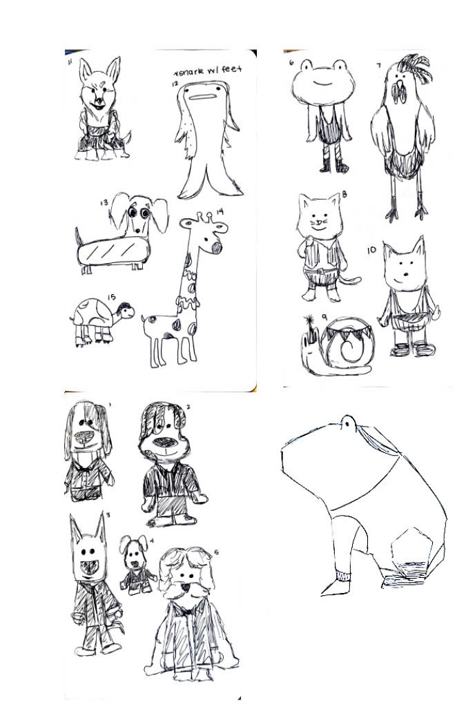 Initial sketches