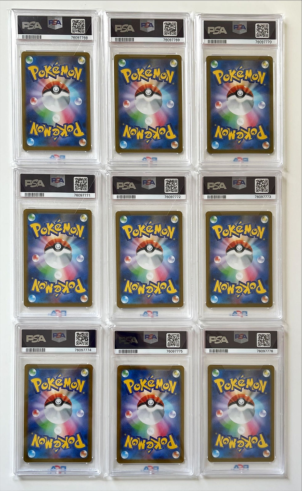 9連番 ピカチュウ AR 9枚セット PSA10