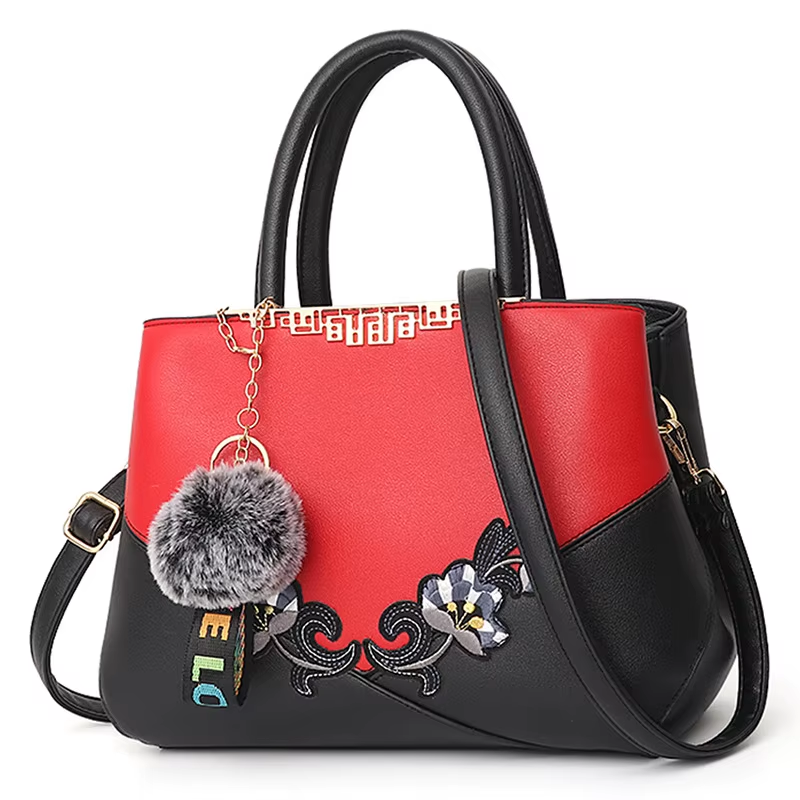 Thumbnail: Embroidered Messenger Bags Women Leather Handbags Bags for Women 2021 Sac a Main