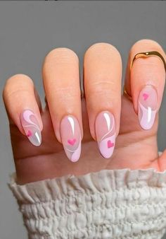 uñas acrilicas color rosa