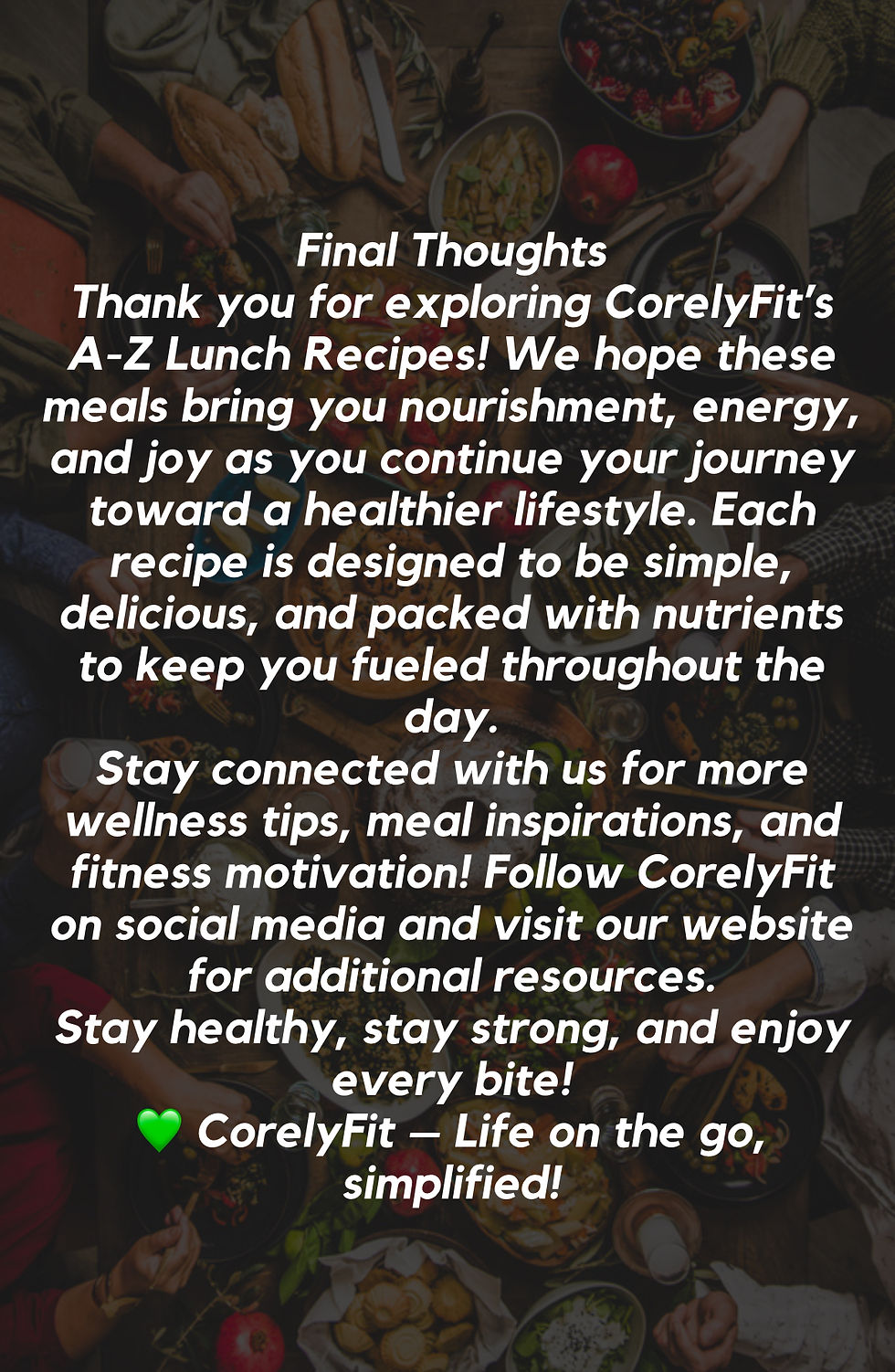 Thumbnail: CorelyFit A-Z Nutritious Lunch Guide - Quick & Healthy Meals