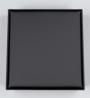 a luxurious black package box with no br