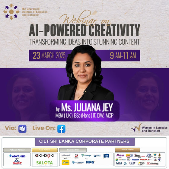 WiLAT Sri Lanka Webinar on AI-Powered Creativity by Ms. Juliana Jey