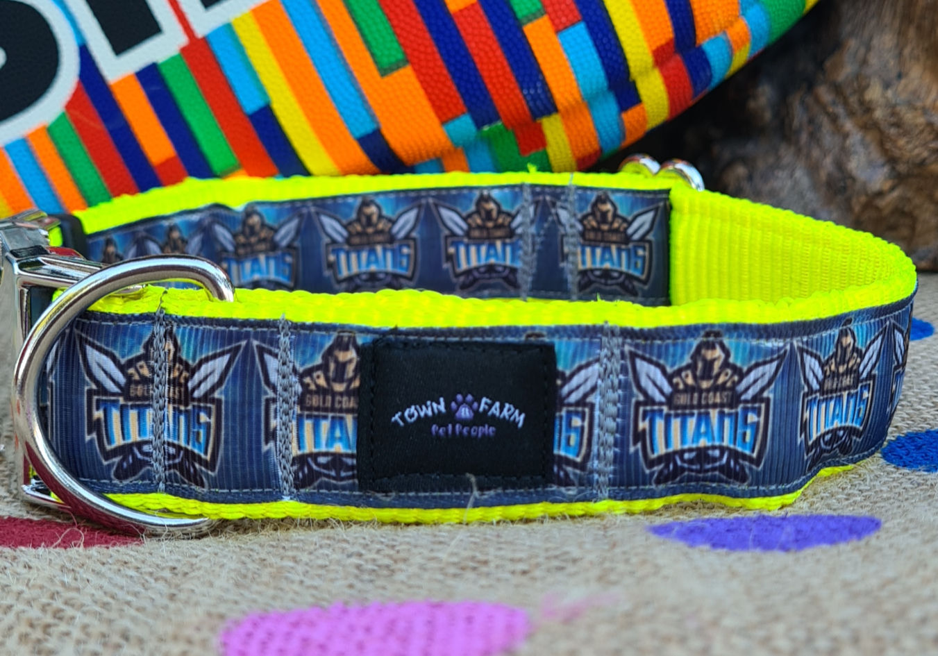 Titans (NRL) Medium Dog Collar