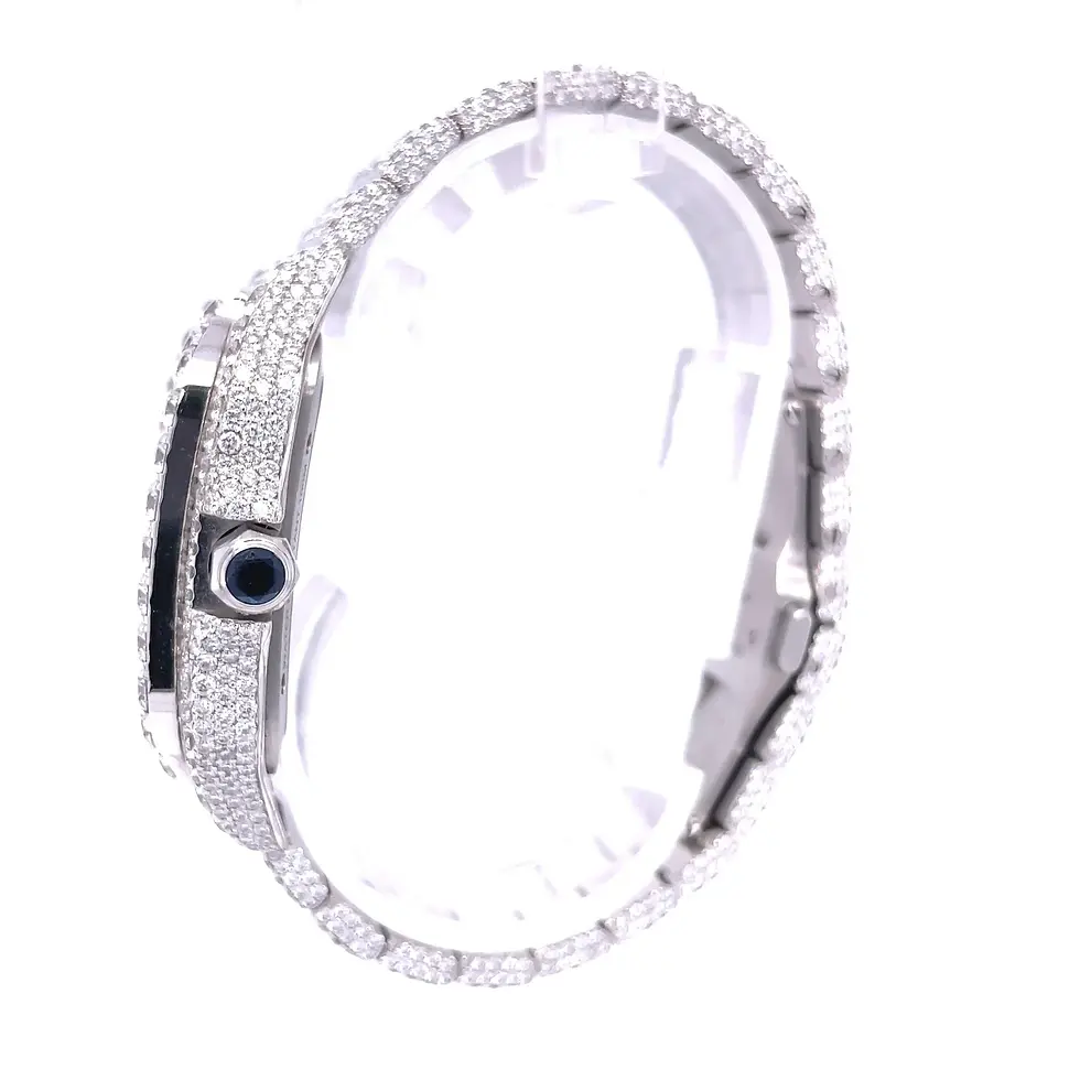 Thumbnail: CS SKELETON 41MM VVS MOISSANITE DIAMOND WATCH 20CT