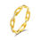 Thumbnail: CHAIN MOISSANITE RING