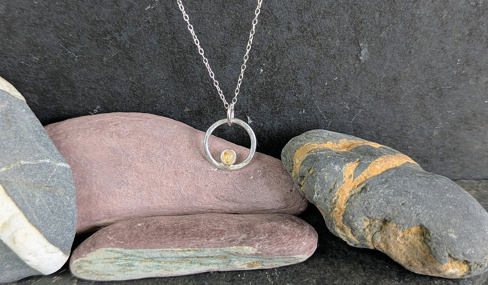 Thumbnail: Rutilated Quartz Pendant (April)