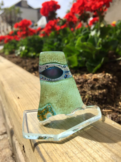 Sculpture verre, fusing, artiste verrier