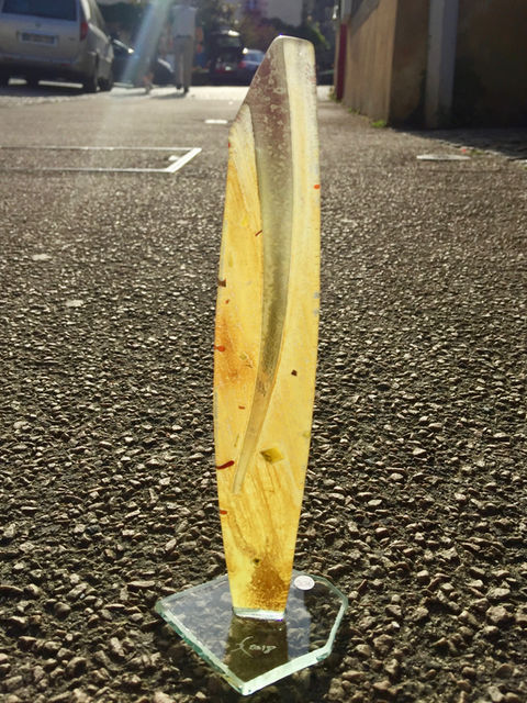 Sculpture verre, fusing, artiste verrier