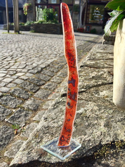 Sculpture verre, fusing, artiste verrier