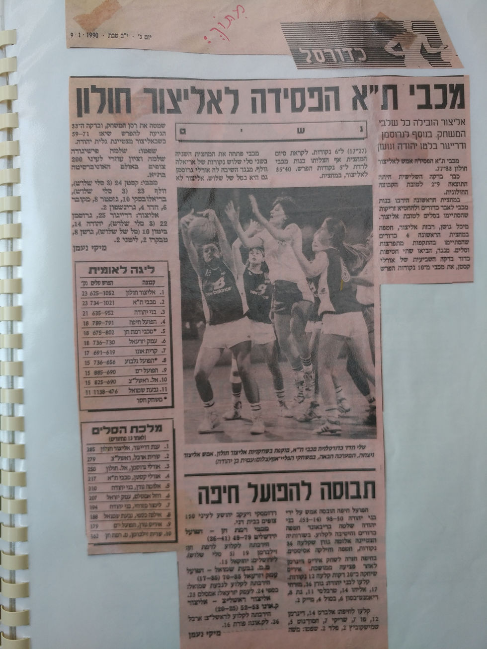 ג�לית יהודה - היכל התהילה כדורסל  נשים (1