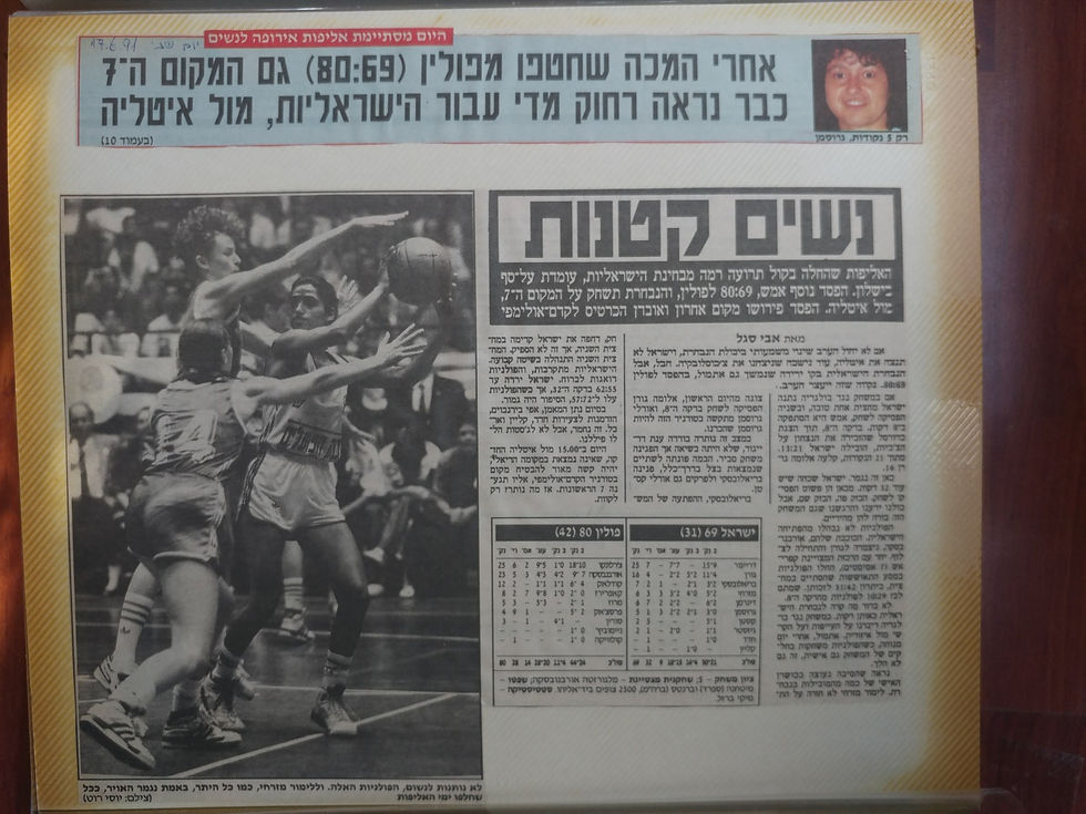 אורלי גרוסמן כהן-היכל התהילה כדורסל נשים