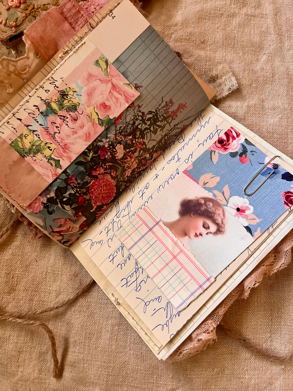 Thumbnail: embroidered field notes journal 