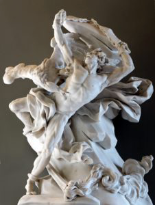 Prometheus depicted in a sculpture by Nicolas-Sébastien Adam, 1762, Louvre Museum