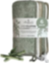 Non-Scratch 2-Ply Weave, Rayon Derived from Bamboo, Absorbent, Washable, Long-Lasting Kitchen Cloth