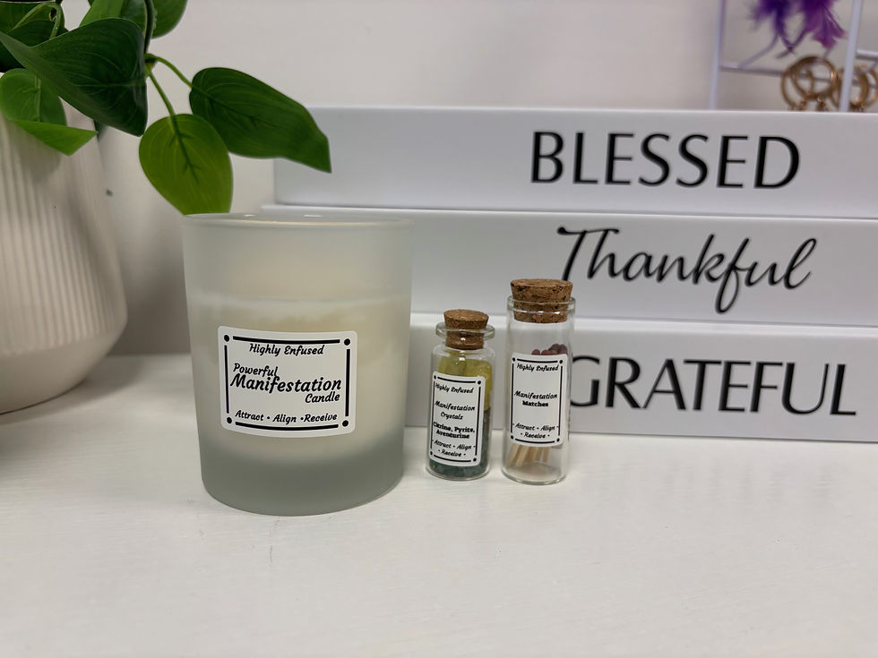 Thumbnail: Medium Manifestation Candle Kit - Frosted Glass
