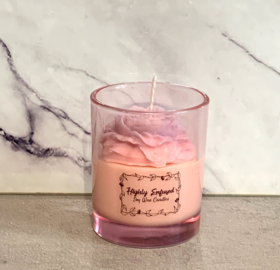 Thumbnail: ANGEL PINK PEONY ROSE CANDLE