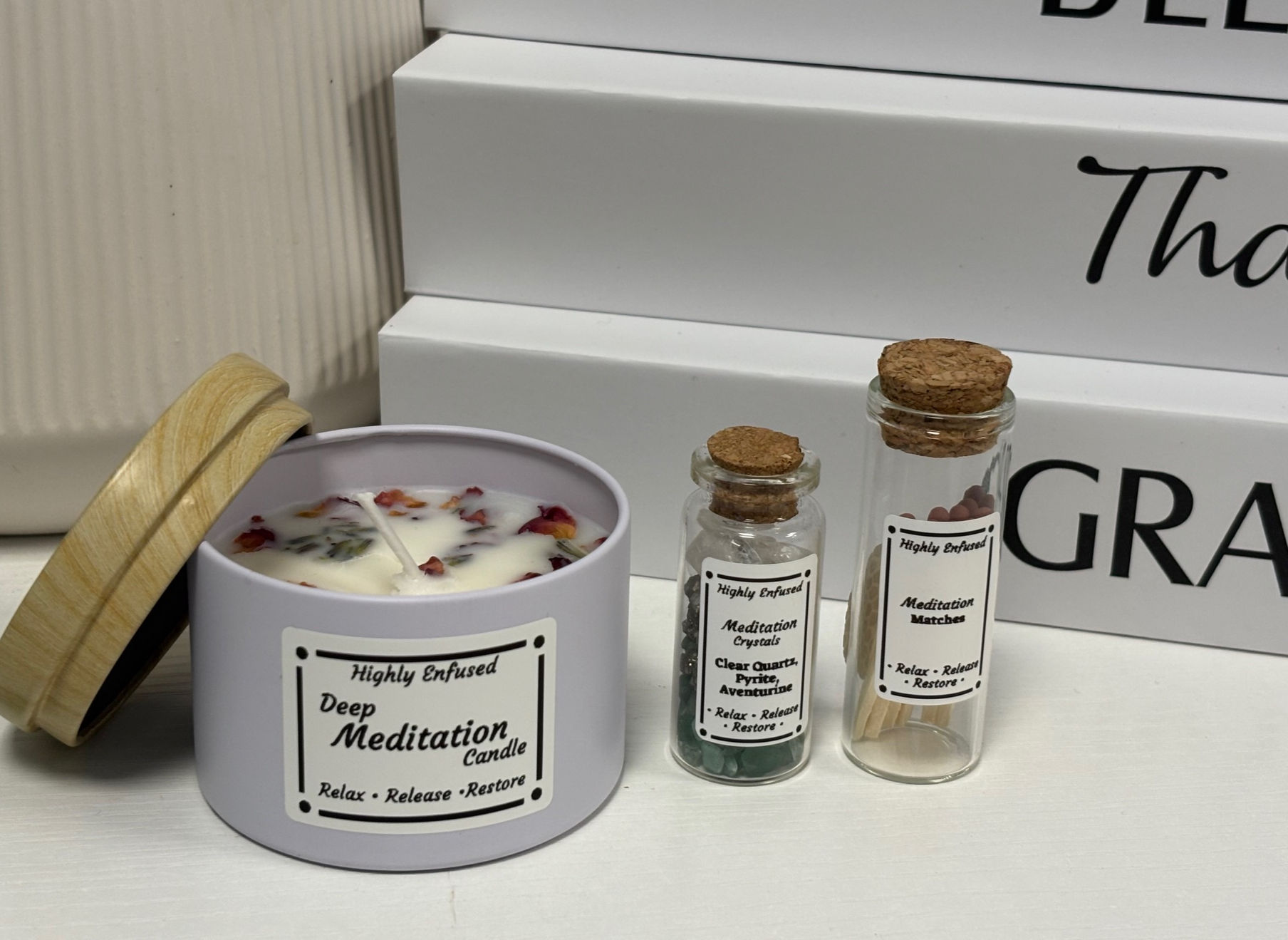 Small Meditation Candle Kit - Tin Jar