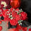 Thumbnail: RED ROSE & HEART CANDLE BOUQUET IN RED BAG