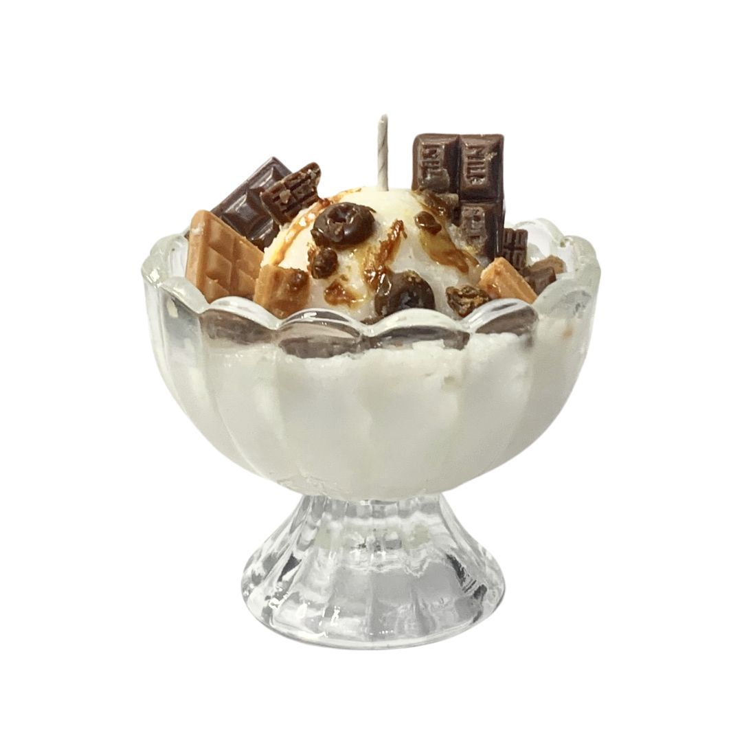 VANILLA & CHOC SUNDAE DESSERT CANDLE