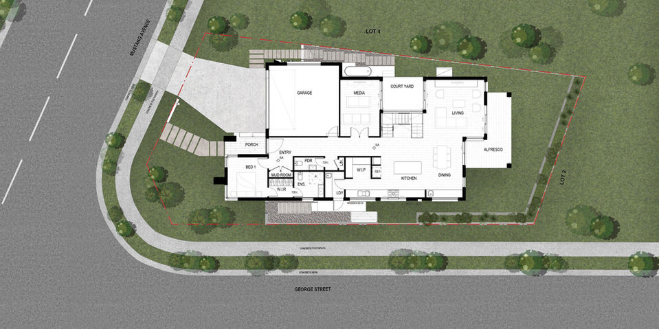 BESPOKE Corner Lot home 