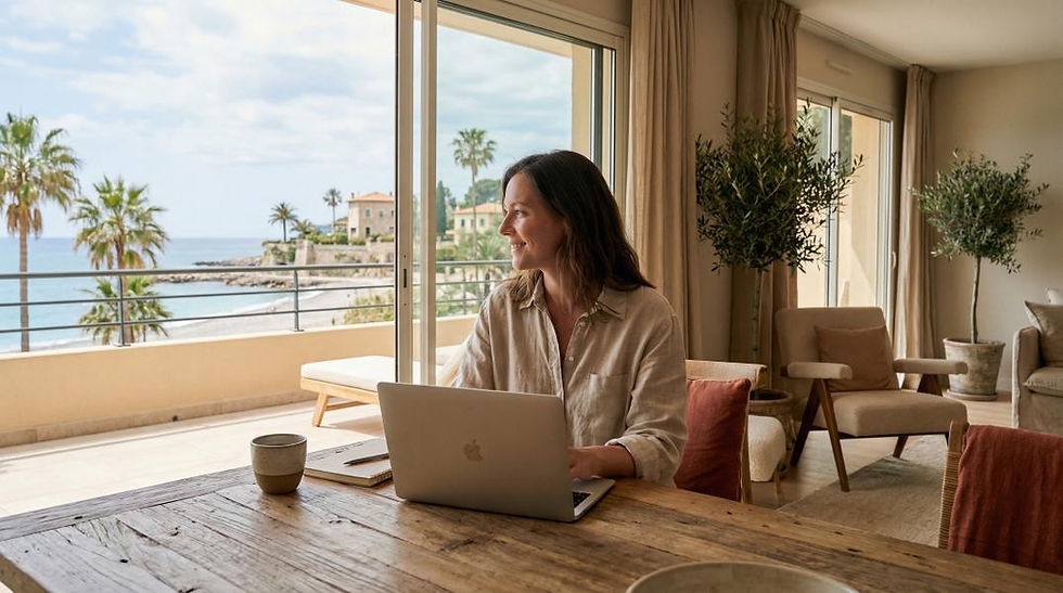 Faire du télétravail sur la Côte d'Azur