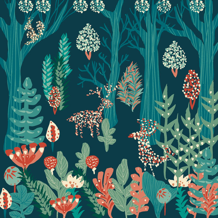 magic scandinavian forest
