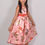 Thumbnail: Pink Foil print Organza , Kids frock