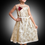 Thumbnail: Golden Sequence Aline Kids Frock