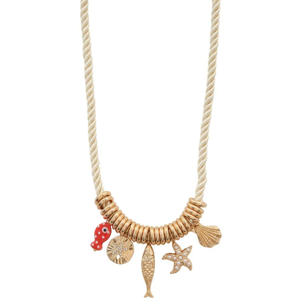 Collar Con Colgantes Vida Marina