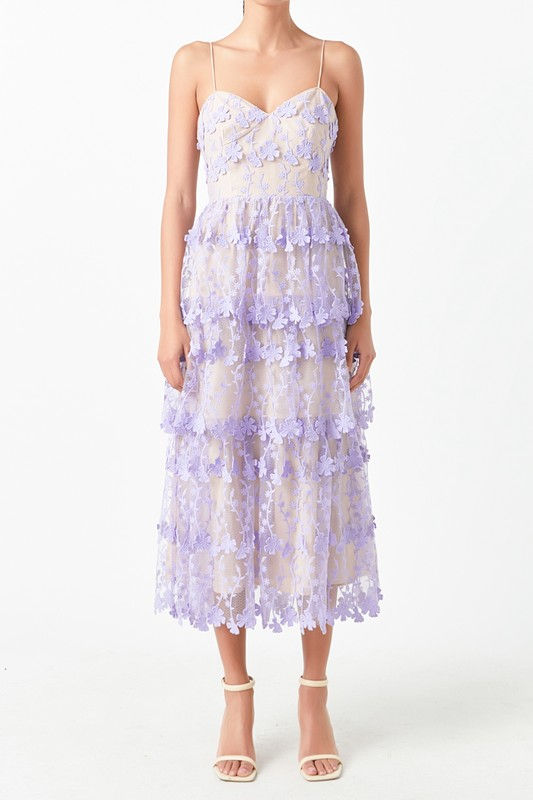Miniatura: Crochet Layered Midi Dress