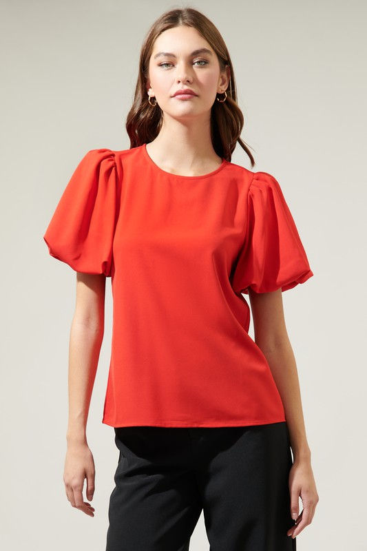 Solara Bubble Sleeve Blouse