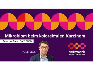 Ärztefortbildung I Mittwoch, 04.11.26: Mikrobiom beim kolorektalen Karzinom - Selektion und Funktion