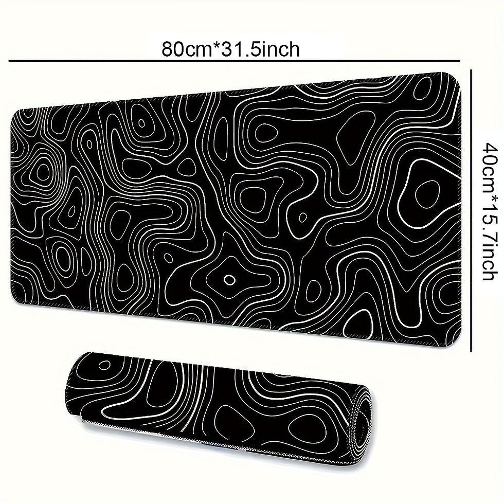 Thumbnail: 1PC Large Mouse Pads For Desk, Gaming Mouse Pad, Mouse Pad with Stitched Edges a