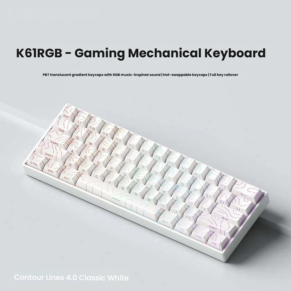 Thumbnail: K61 USB Mini Mechanical Gaming Wired Keyboard Hot-Swappable Mechanical Keyboard 