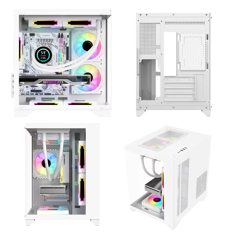 Thumbnail: AOC CG391 PC Case MATX Gaming Desktop Case Supports 240 Water Cooling With 3 Fan