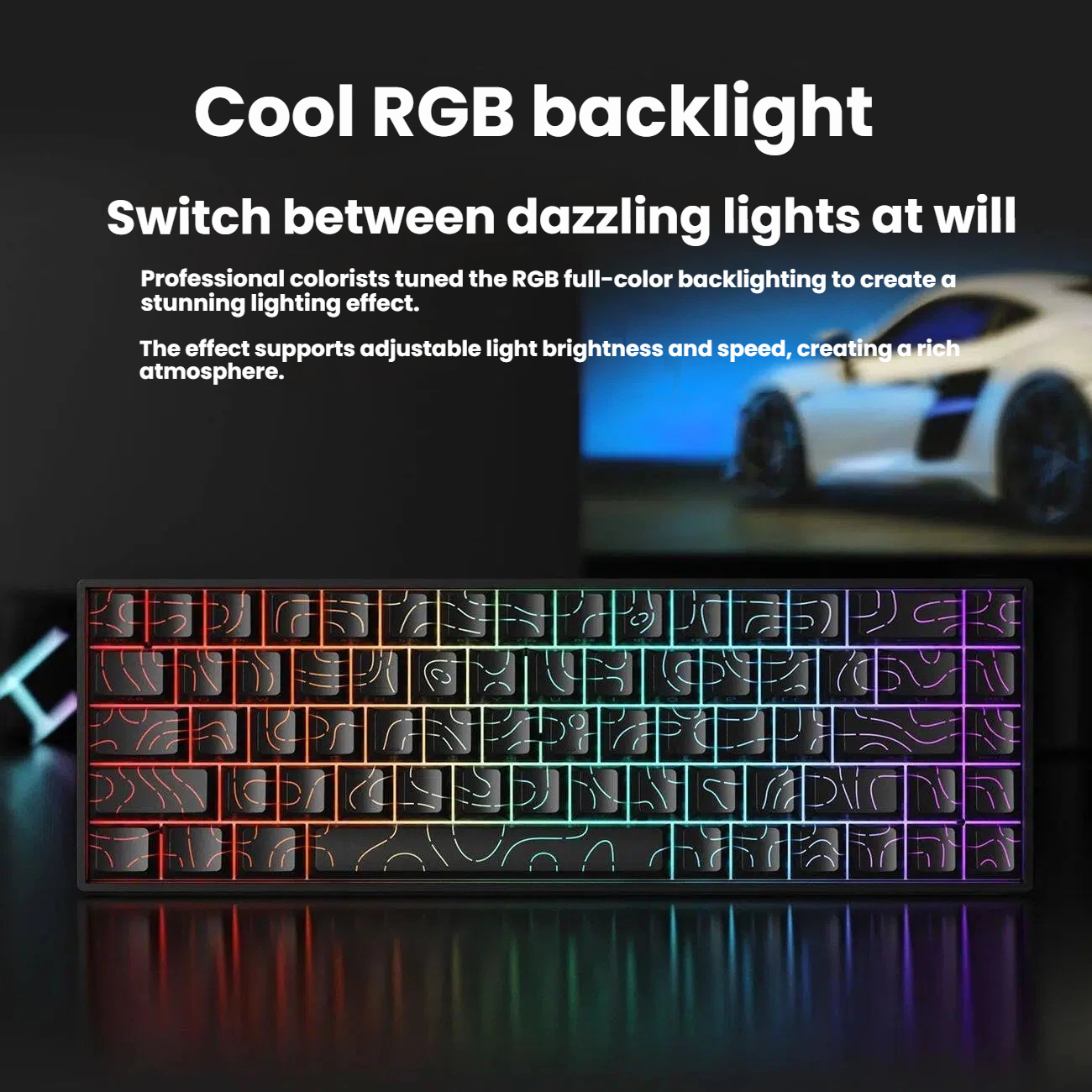 K61 USB Mini Mechanical Gaming Wired Keyboard Hot-Swappable Mechanical Keyboard