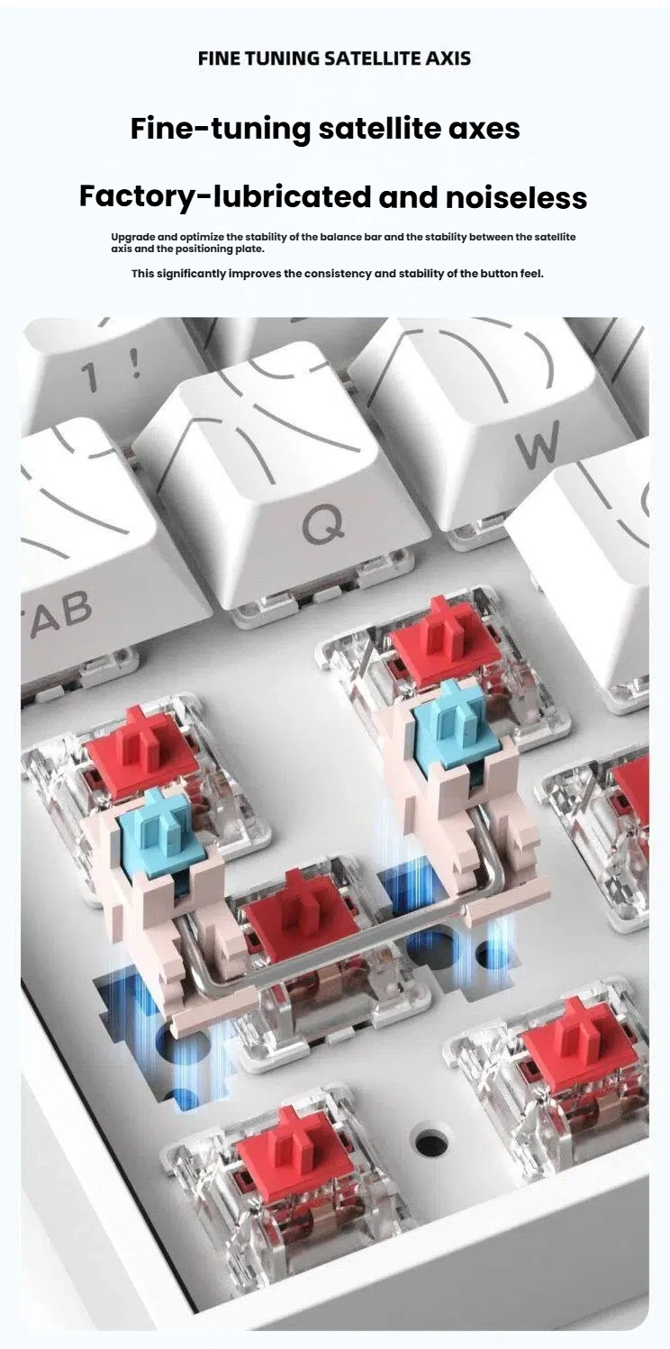 Thumbnail: K61 USB Mini Mechanical Gaming Wired Keyboard Hot-Swappable Mechanical Keyboard 