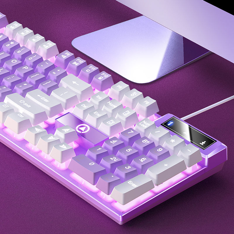 Thumbnail: YINDIAO Keyboard Gaming Wired Laptop Desktops PC Computer Office Accessories Low