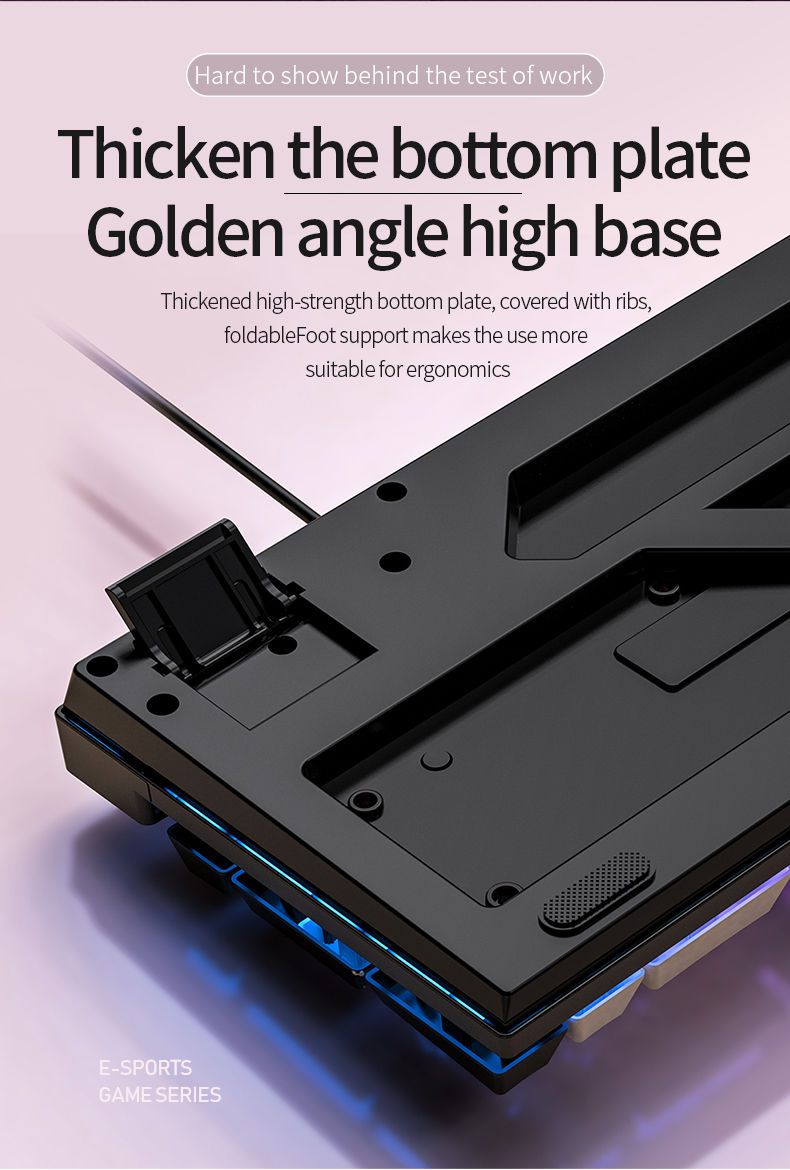 Thumbnail: YINDIAO Keyboard Gaming Wired Laptop Desktops PC Computer Office Accessories Low