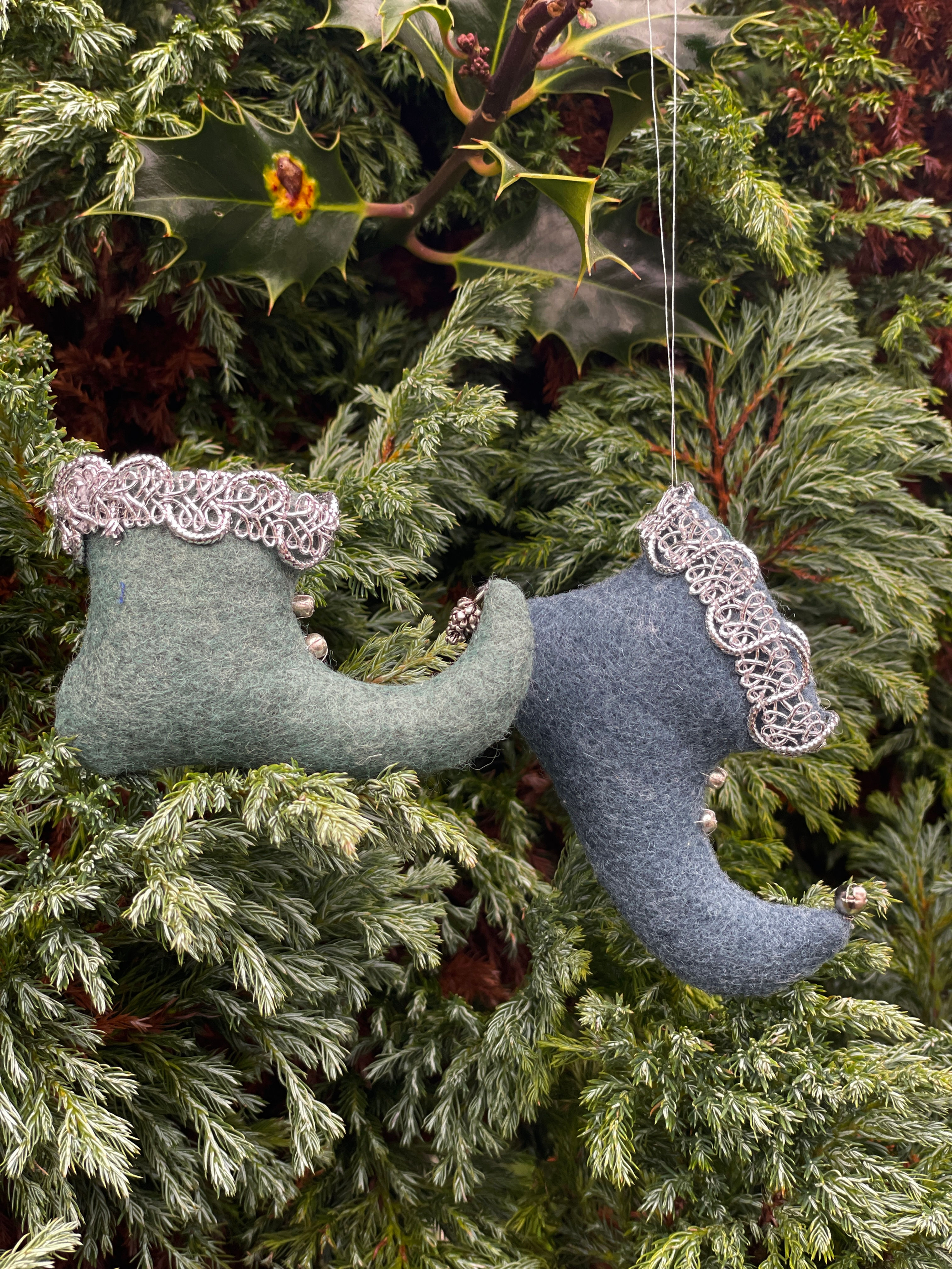Elf's shoe Christmas tree decoration workshop