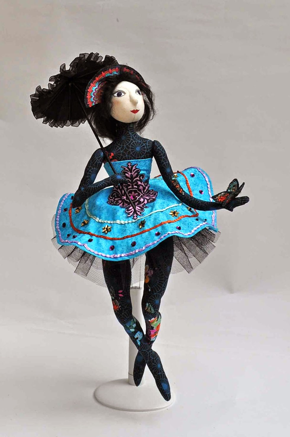 Chinese circus textile art doll
