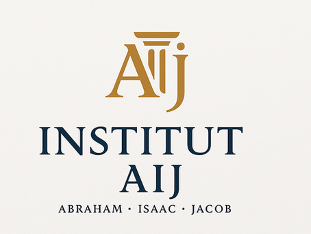 Logo de l’Institut AÏJ – Abraham, Isaac, Jacob – Savoirs inspirés, héritages et technologies