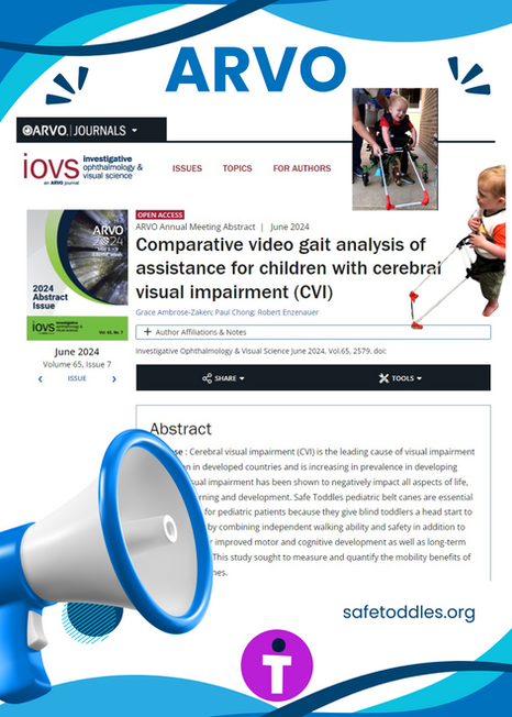 ARVO 2024 Abstract - Belt Canes are Essential for Blind Toddlers to Walk
