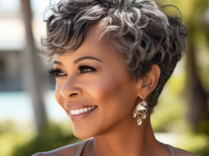 gray wigs for older women​