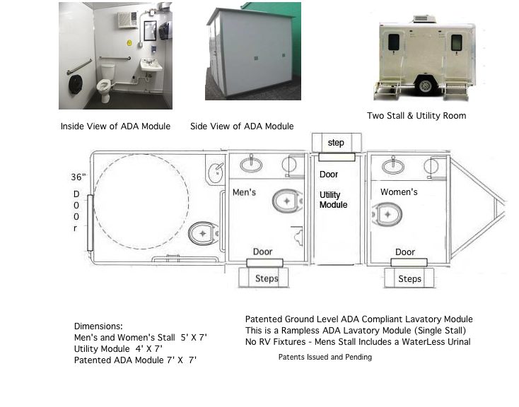 Toilet Trailer with ADA Module